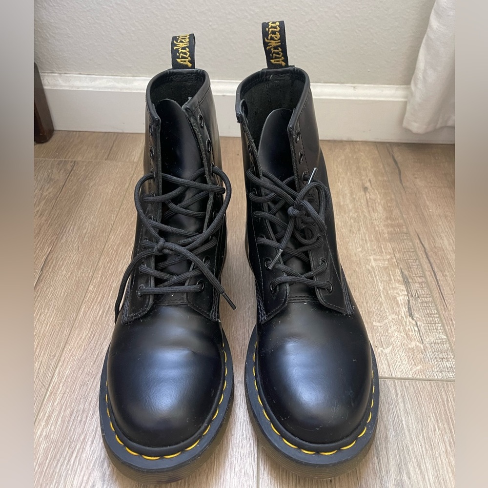 DR. MARTENS '1460' Boot / Black Smooth